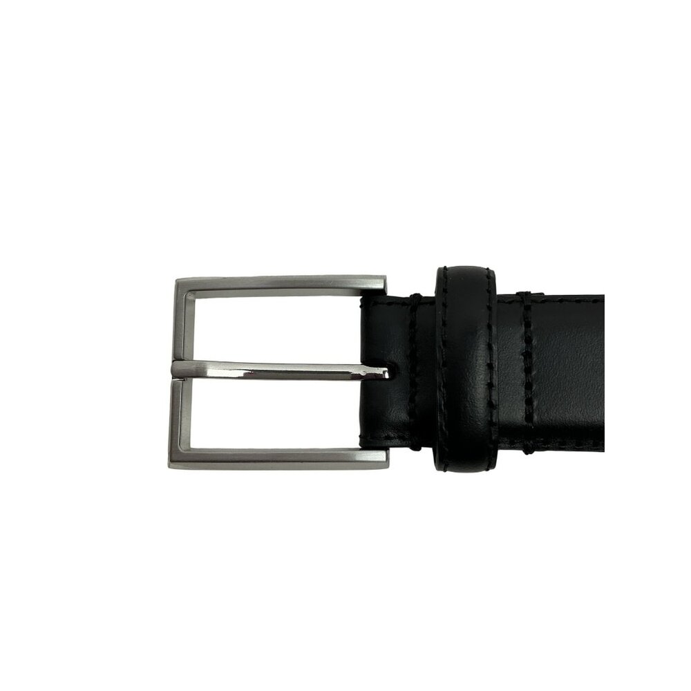 Florsheim Genuine Leather Black Belt Mens 32 Sleek Design With Polished Buckle N